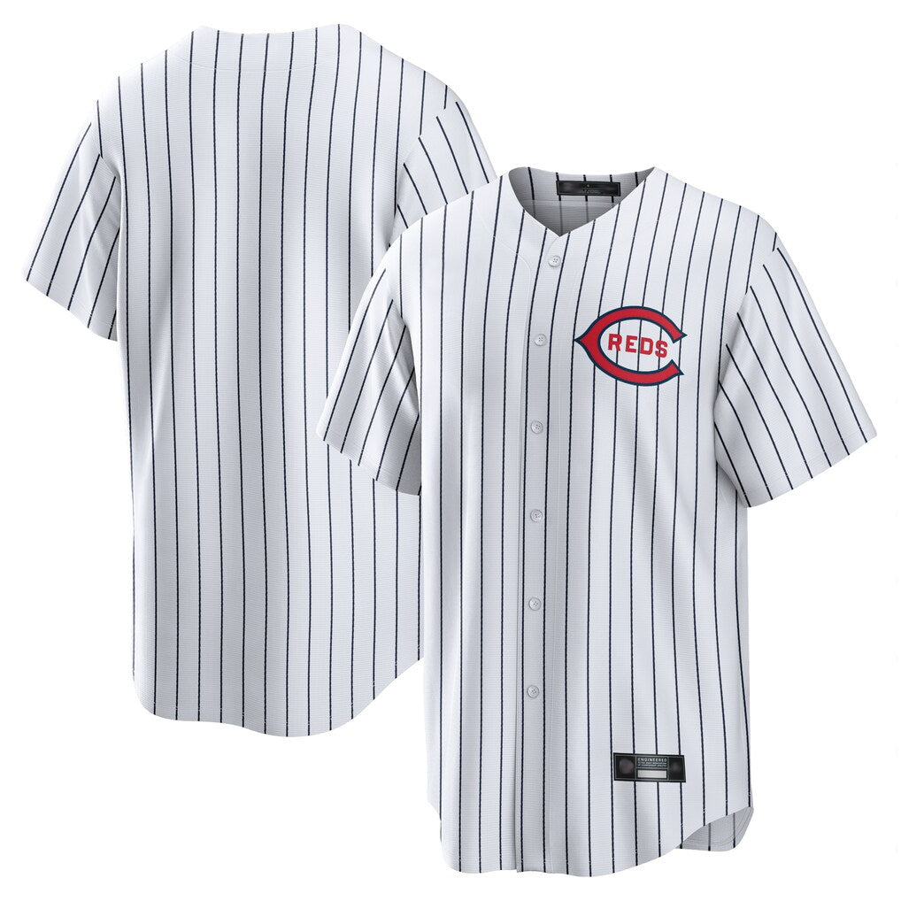 Cincinnati Reds Blank Player White Tomch Stripe Field of Dreams Game Home Stitched Jerseys