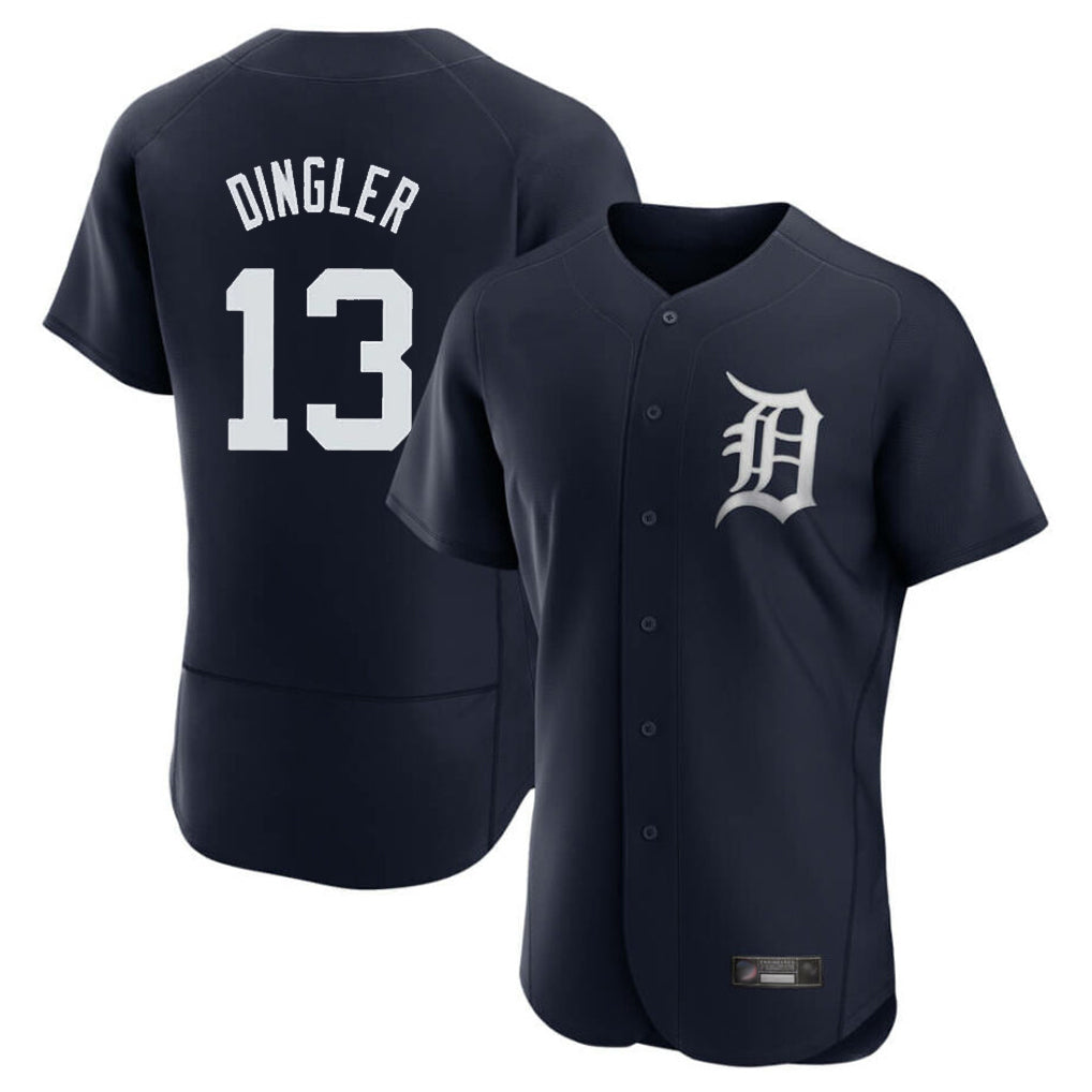 Detroit Tigers #13 Dillon Dingler Player Navy Tomch Limited Elite Home Stitched Jerseys