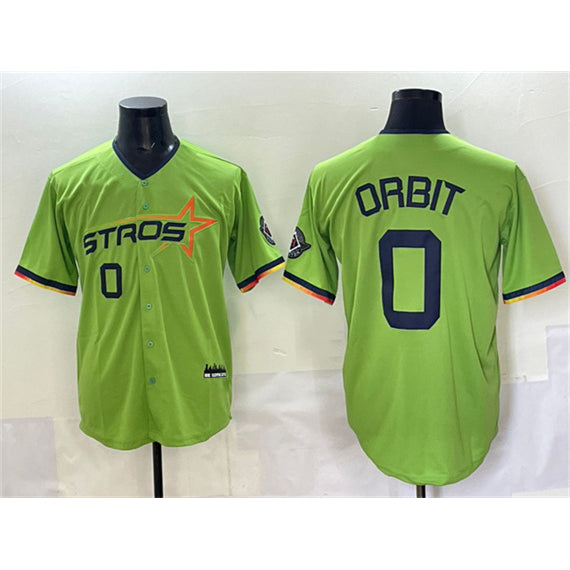 Houston Astros #0 Orbit Green Tomch 2025 City Connect Limited Stitched Jersey