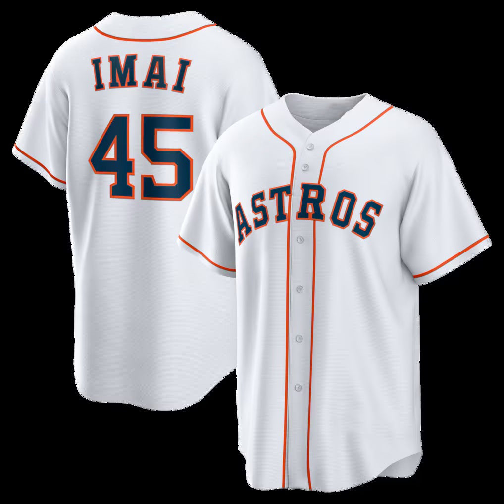 Houston Astros #45 Tatsuya Imai White Thaam Home Replica Jersey