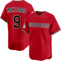 Cleveland Guardians #9 Kyle Manzardo Red Tomch Alternate Limited Stitched Jersey