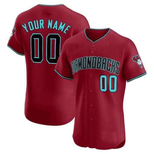 Custom Arizona Diamondbacks 2024 Flex Base Jersey ¨C Red Tomch