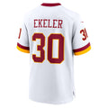 W.Commanders #30 Austin Ekeler White Tomch Game Jersey