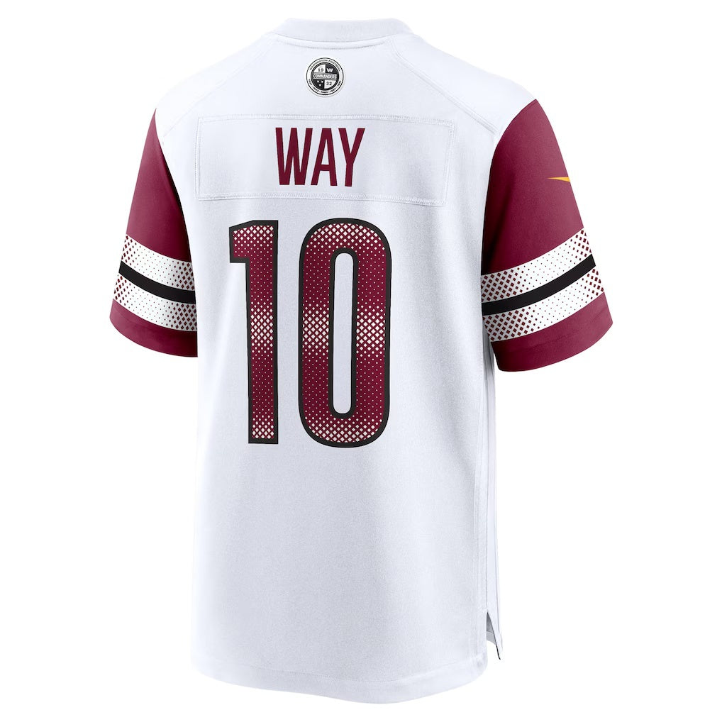 W.Commanders #10 Tress Way White Tomch Game Jersey