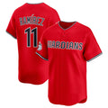 Cleveland Guardians #11 Jose Ramirez Red Thaam Alternate Limited Stitched Jersey
