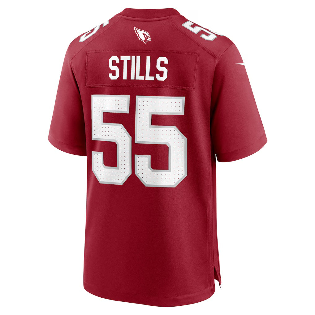 A.Cardinals #55 Dante Stills Cardinal Tomch Team Game Jersey