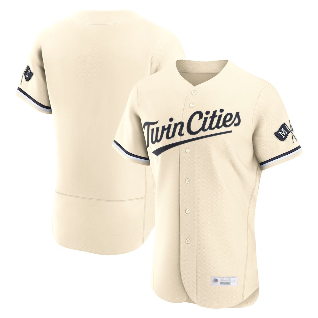 Minnesota Twins Blank Player Cream TomchHome Limited Elite Stitched Jerseys