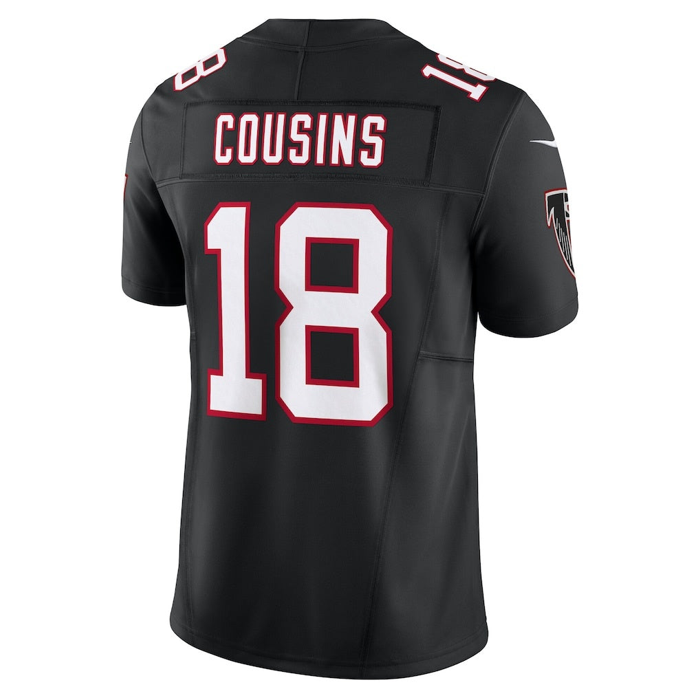 A.Falcons #18 Kirk Cousins Black Tomch Vapor F.U.S.E. Limited Jersey 2