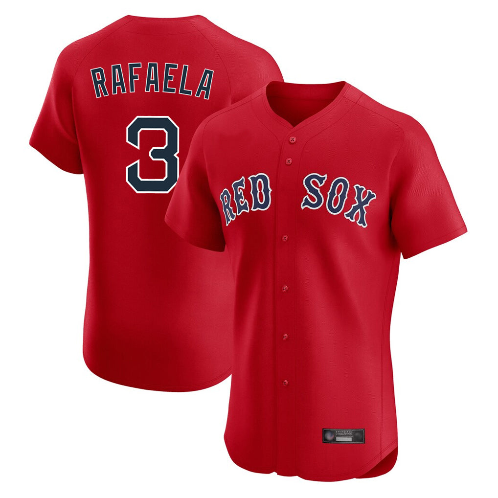 Boston Red Sox #3 Ceddanne Rafaela Player Red Tomch Limited Elite Home Game Stitched Jerseys1