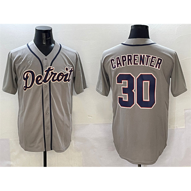 Detroit Tigers #30 Kerry Carpenter Grey Thaam Cool Base Stitched Jersey