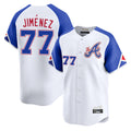 Atlanta Braves #77 Joe Jimenez Player White Tomch City Connect Limited Home Game Stitched Jerseys