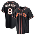 Houston Astros #8 Christian Walker Player Black Tomch Fashion Out Home Game Stitched Jerseys