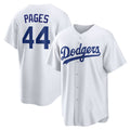 Los Angeles Dodgers #44 Andy Pages White Tomch Home Replica Jersey