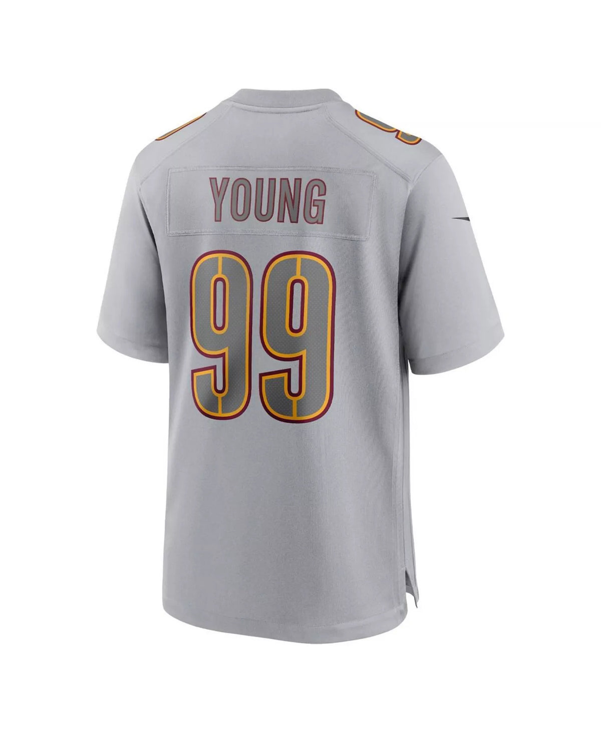 W.Commanders #99 Chase Young Gray Tomch Atmosphere Fashion Game Jersey