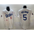 Los Angeles Dodgers #5 Freddie Freeman White Thaam 2025 Tokyo Series Limited Stitched Jersey