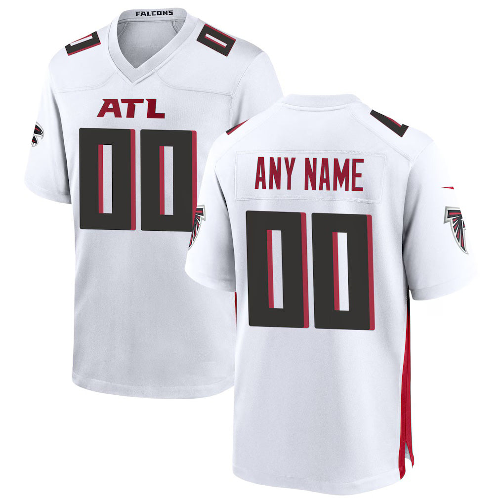 Custom A.Falcons White Tomch Game Jersey