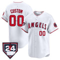 Custom Los Angeles Angels 2024 Spring Training Patch Vapor Premier Limited Jersey ¨C White Red Tomch