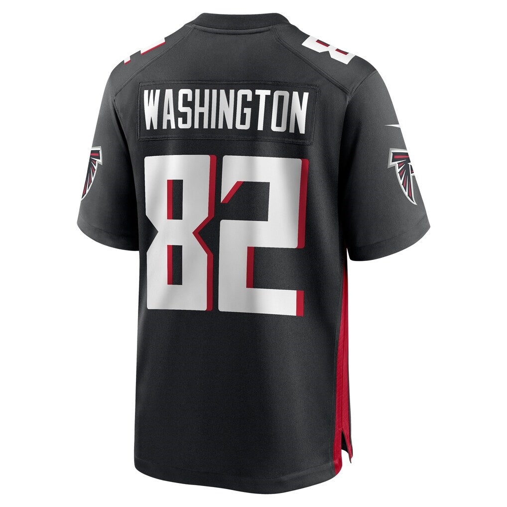 A.Falcons #82 Casey Washington Black Tomch Team Game Jersey