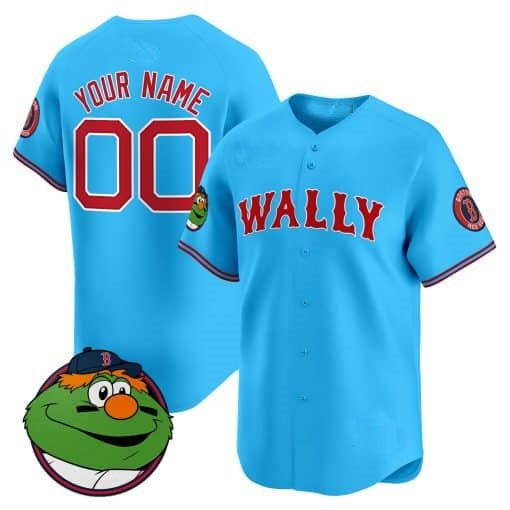 Custom Boston Red Sox Wally Vapor Premier Limited Jersey ¨C Blue Tomch