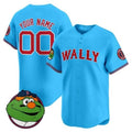 Custom Boston Red Sox Wally Vapor Premier Limited Jersey ¨C Blue Tomch