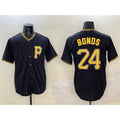Pittsburgh Pirates #24 Barry Bonds Black Tomch Cool Base Stitched Jersey