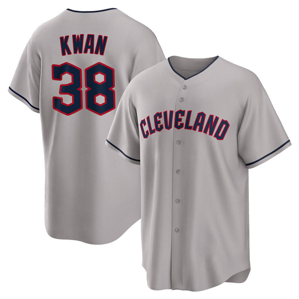 Cleveland Guardians #38 Steven Kwan Player Gray Tomch Game Home Stitched Jerseys