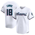 Miami Marlins #18 Griffin Conine Player White Tomch Home Limited Stitched Jerseys