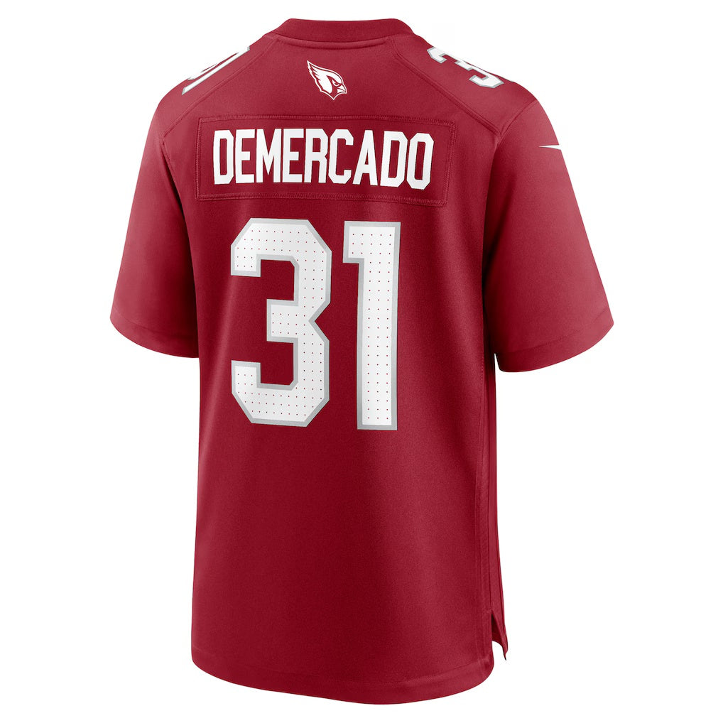 A.Cardinals #31 Emari Demercado Cardinal Tomch Team Game Jersey