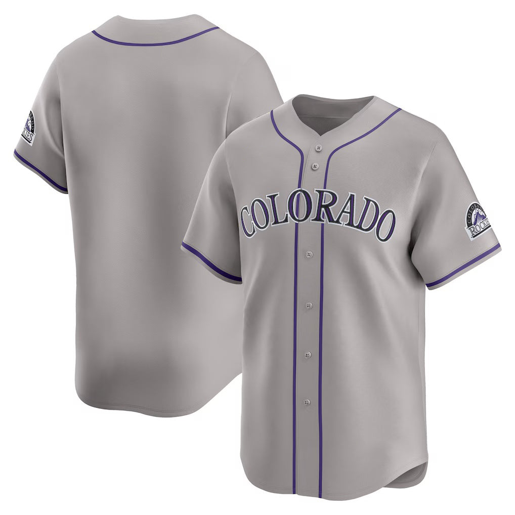 Colorado Rockies Gray Tomch Road Limited Jersey