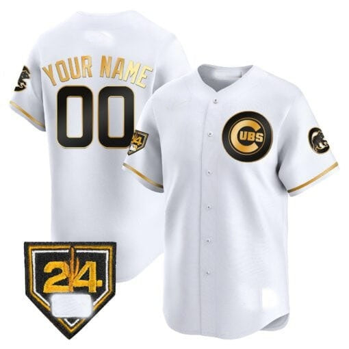 Custom Chicago Cubs 2024 Spring Training Patch Vapor Premier Limited Jersey V2 ¨C All Stitched-White Tomch