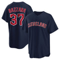 Cleveland Guardians #37 Travis Bazzana Player Navy Tomch Game Home Stitched Jerseys