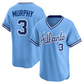 Atlanta Braves #3 Dale Murphy Light Blue Tomch Throwback Cooperstown Collection Limited Jersey