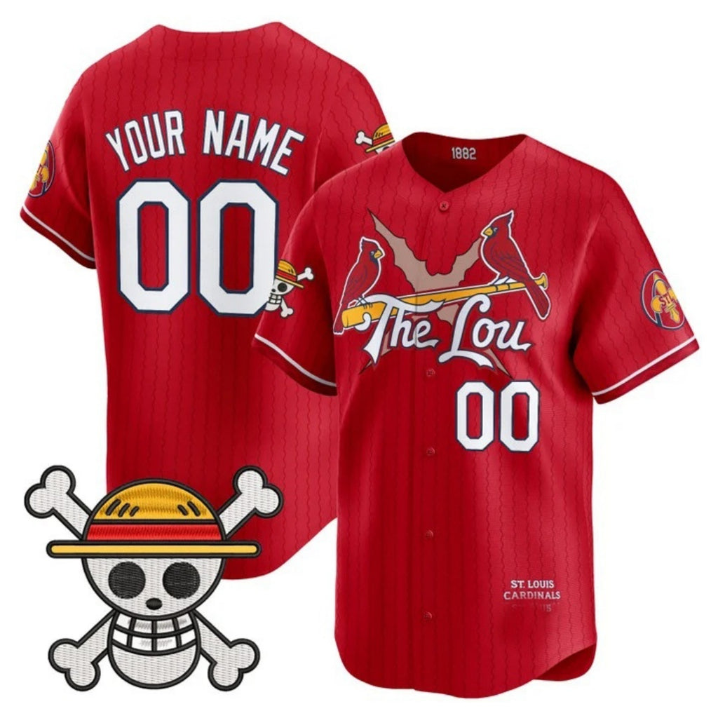 Custom St. Louis Cardinals x One Piece Red Tomch Vapor Premier Limited Jersey - Stitched