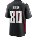 A.Falcons #80 Andre Rison Black Tomch Game Retired Player Jersey
