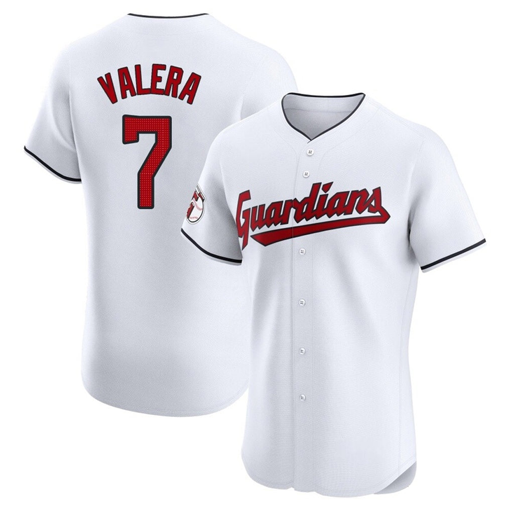 Cleveland Guardians #7 George Valera Player White Tomch Limited Elite Home Stitched Jerseys