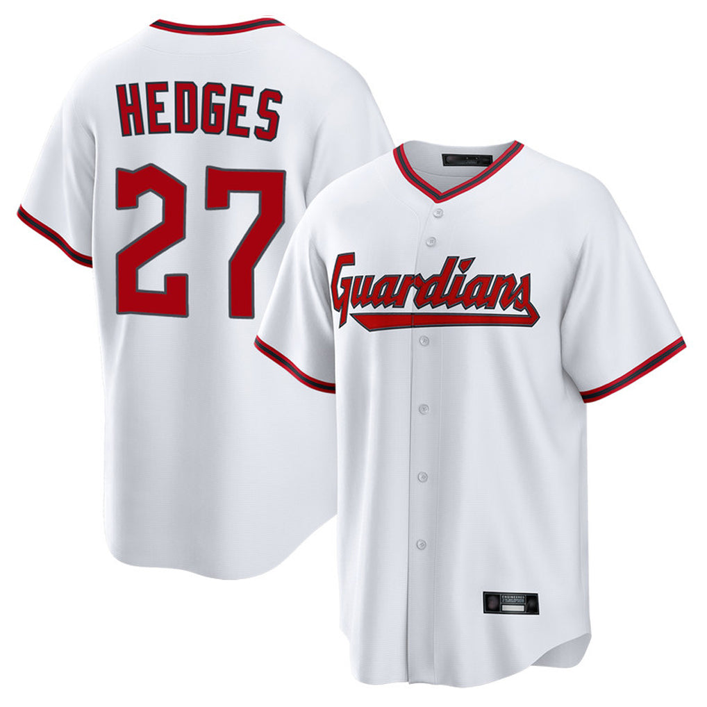 Cleveland Guardians #27 Austin Hedges Player White Tomch Game Home Stitched Jerseys