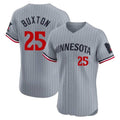 Minnesota Twins #25 Byron Buxton Player Gray TomchHome Limited Elite Stitched Jerseys