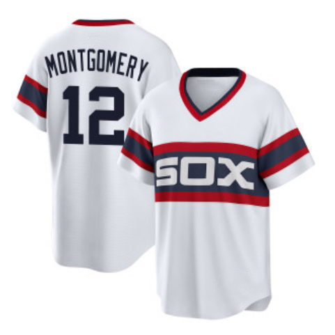 Chicago White Sox #12 Colson Montgomery White Thaam Cool Base Stitched Jersey