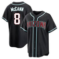 Arizona Diamondbacks #8 James McCann Player Black Tomch Home Game Stitched Jerseys