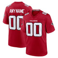 Custom A.Falcons Red Tomch Game Jersey