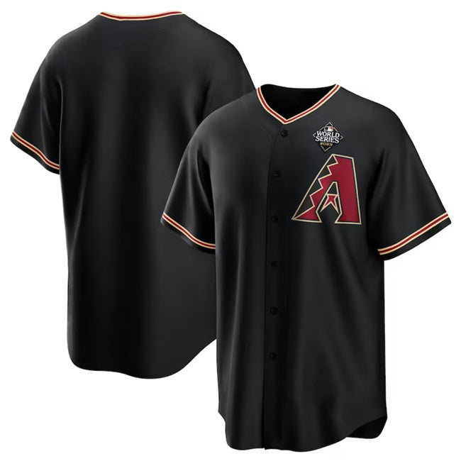 Arizona Diamondbacks Blank Black Tomch 2023 World Series Cool Base Stitched Jersey