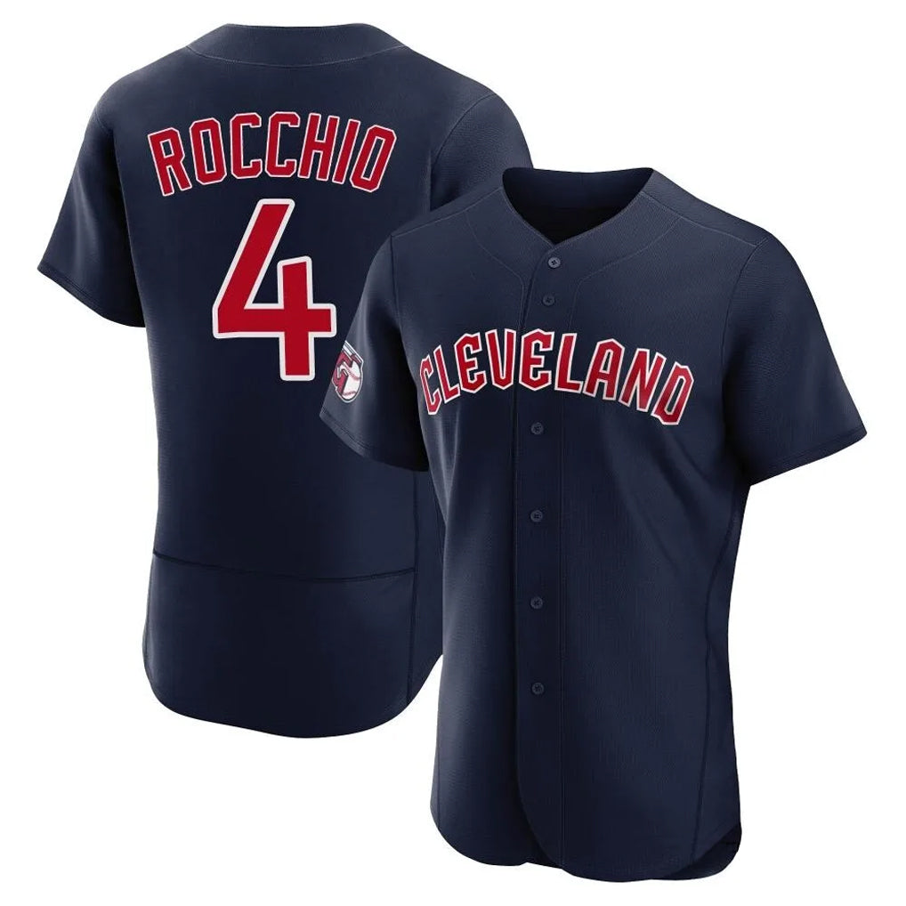 Cleveland Guardians #4 Brayan Rocchio Player Navy Tomch Limited Elite Home Stitched Jerseys