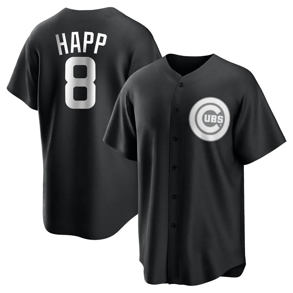 Chicago Cubs #8 Ian Happ Player Black Tomch Game Stitched Jerseys
