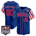 Custom San Diego Padres America 250 Edition Vapor Premier Limited Royal Tomch Stitched Jerseys