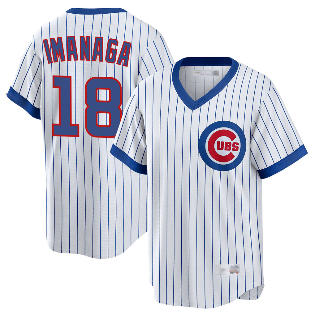 Chicago Cubs #18 Shota Imanaga Player White Tomch T-shirt Cooperstown Collection Limited Stitched Jerseys