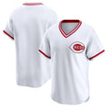 Cincinnati Reds White Tomch Throwback Cooperstown Collection Limited Jersey