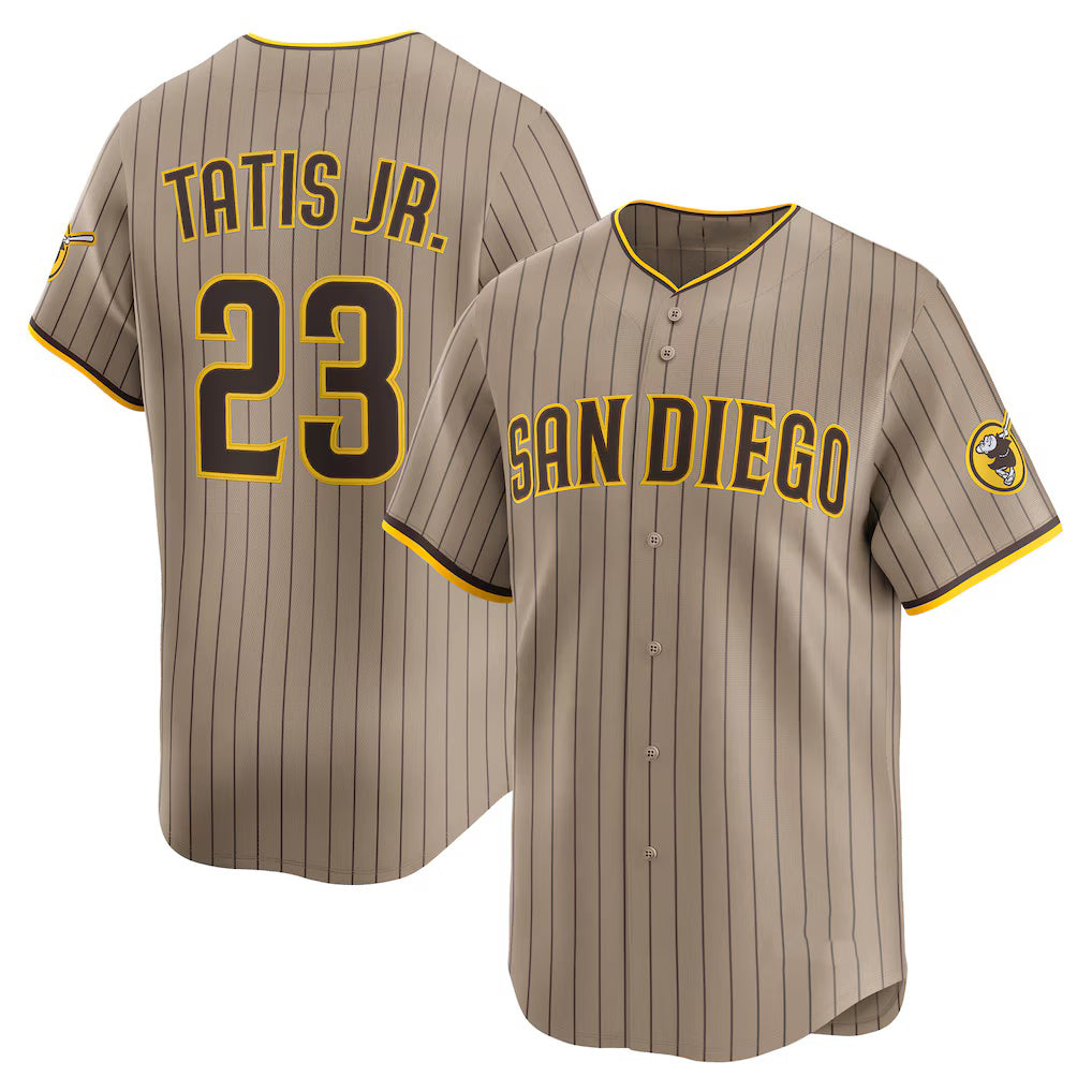 San Diego Padres #23 Fernando Tatis Jr. Khaki Tomch Alternate Limited Player Jersey