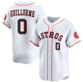 Houston Astros #0 Luis Guillorme White Tomch 2025 Home Limited Stitched Jersey