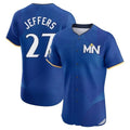 Minnesota Twins #27 Ryan Jeffers Player Royal TomchCity Connect Limited Elite Home Stitched Jerseys