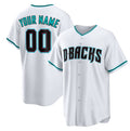 Custom Arizona Diamondbacks White Tomch Cool Base Stitched Jersey
